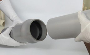 Fixing rubber ring into groove of uPVC pressure pipe joint for secure ringfit sealing in agricultural application