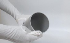 Removing burrs and beveling uPVC pipe edges for smooth installation in agriculture pipe fitting